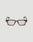 Front view of LFDY x Chimi Shades 03 by LIVE FAST DIE YOUNG: rectangular glasses with thick, translucent brown acetate frames and clear photochromic CR39 lenses, set against a plain white background.