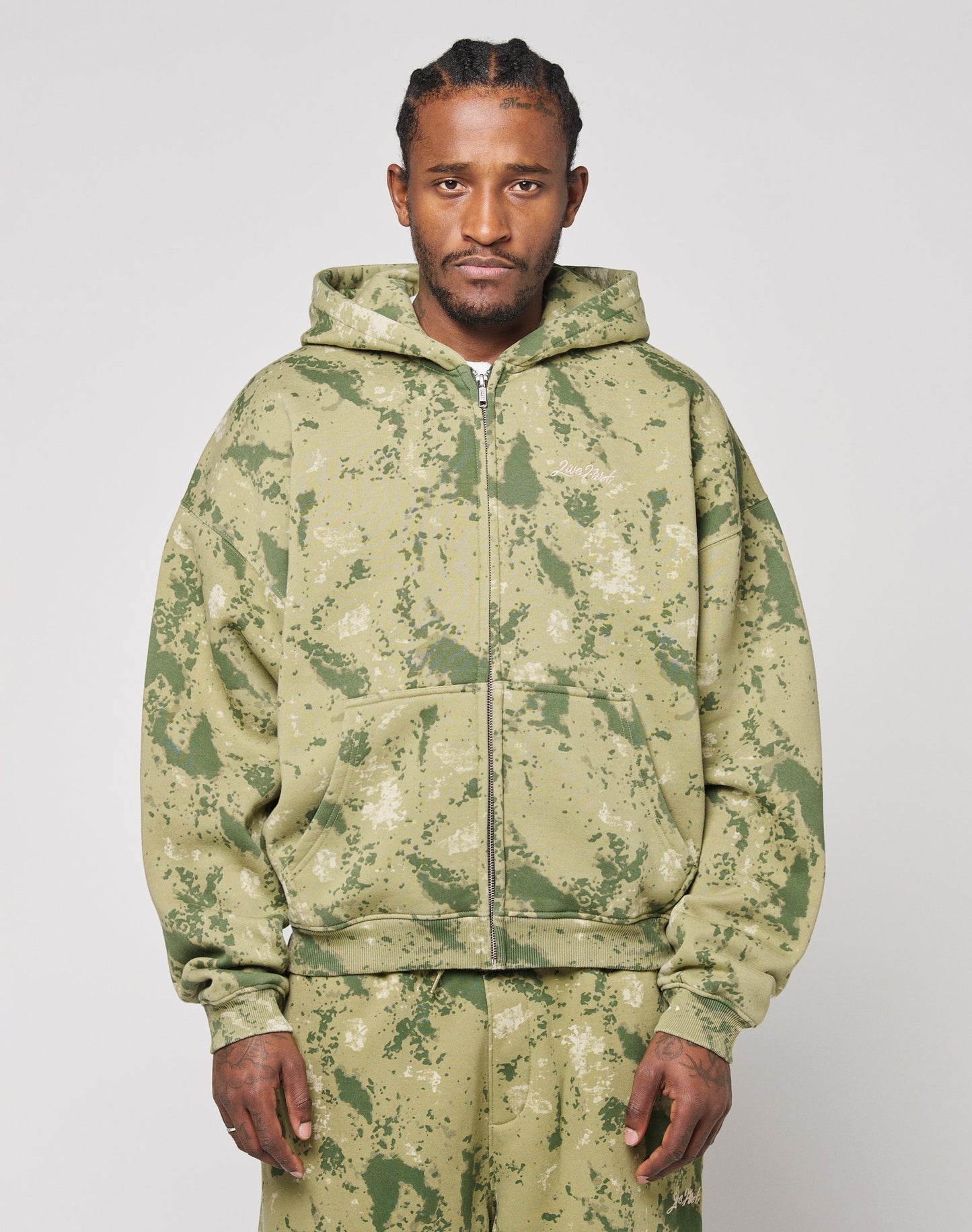 Camo Hooded Zip