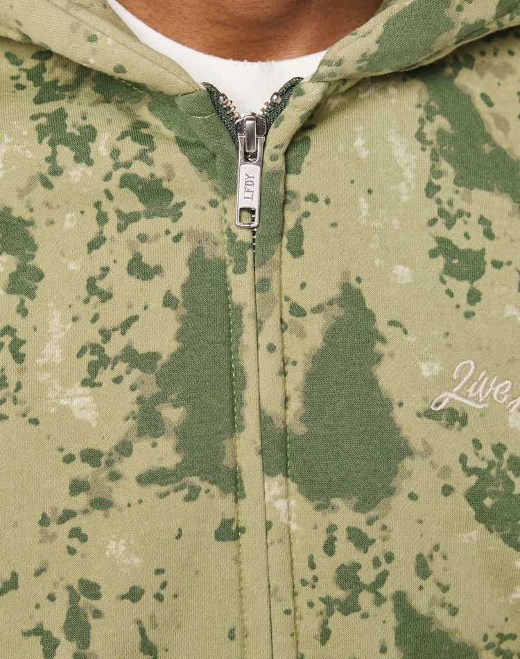 Camo Hooded Zip