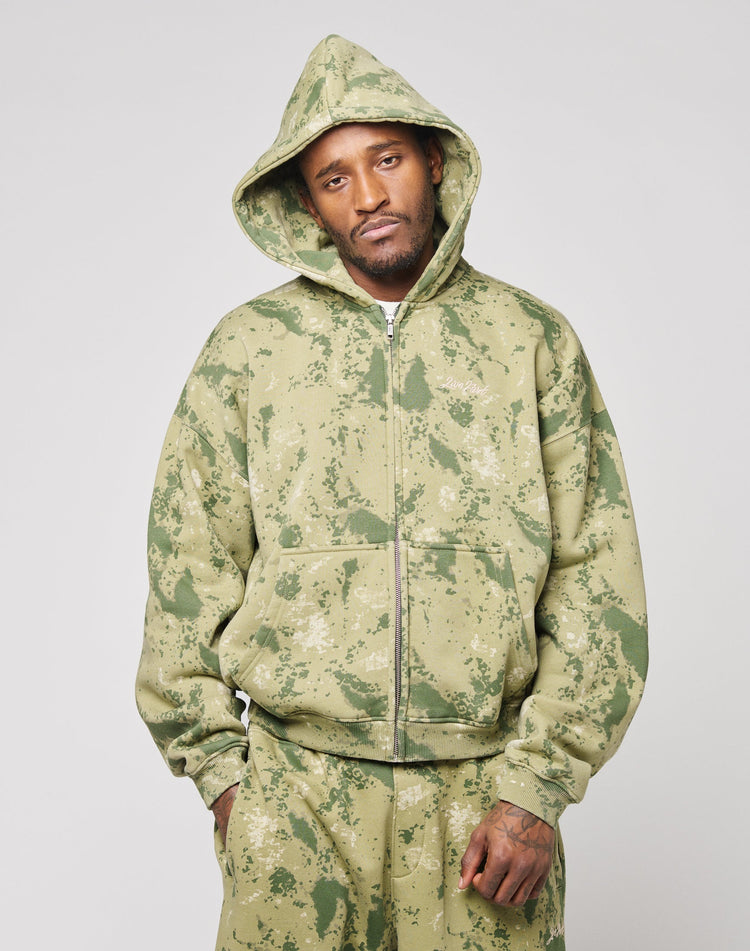 Camo Hooded Zip