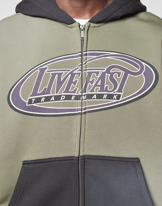 LFDY Two Tone Ellipse Hooded Zip