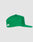 A green LF Rhinestone Cap by LIVE FAST DIE YOUNG with a flat brim and white logo embroidery on the side and front, shown against a plain light gray background.