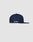 A side view of the LFDY x New Era 59Fifty Paris fitted cap by LIVE FAST DIE YOUNG is shown on a plain light gray background, featuring white embroidered "Live Fast" text above the back opening.