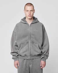 Basic Script Hooded Zip