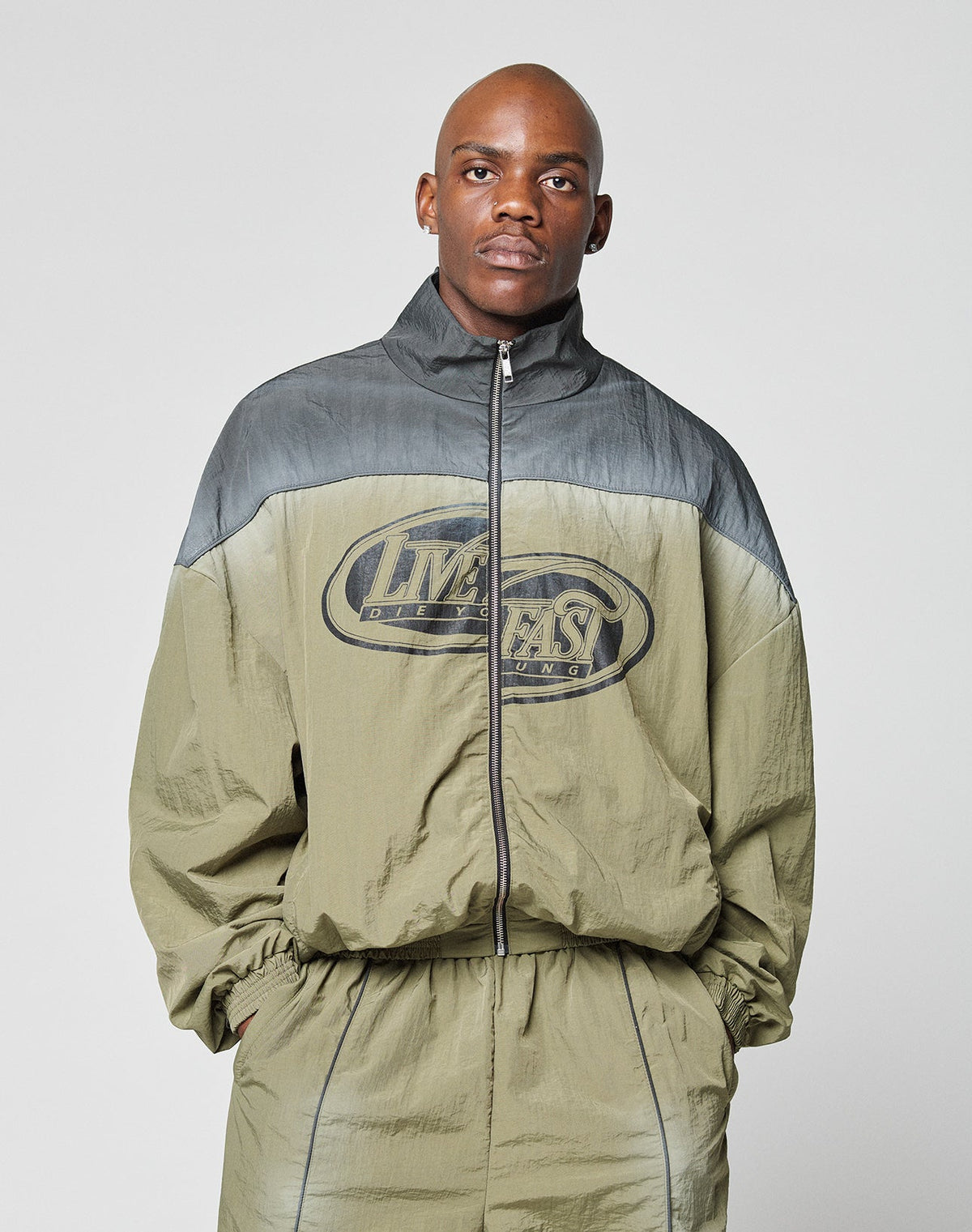 LFDY Waxed Nylon Trackjacket