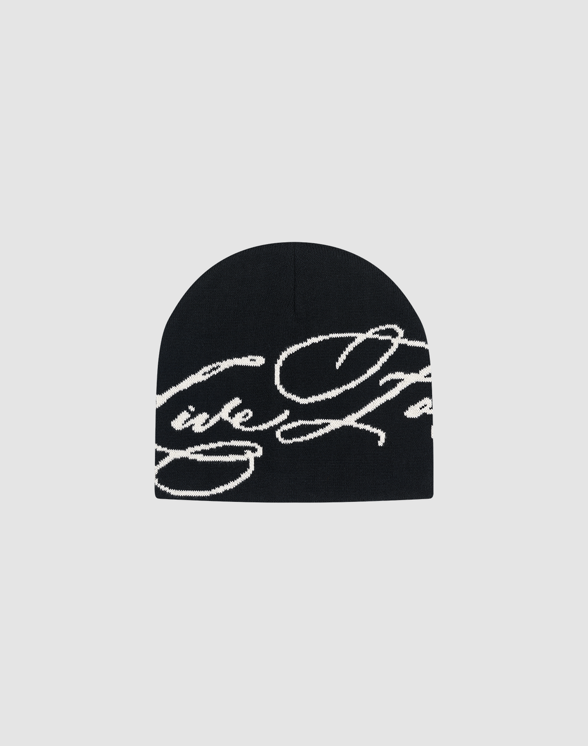 Live Fast Script Beanie