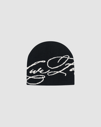 Live Fast Script Beanie