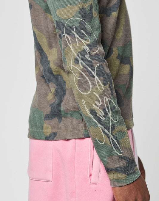 Waffle Camo Longsleeve