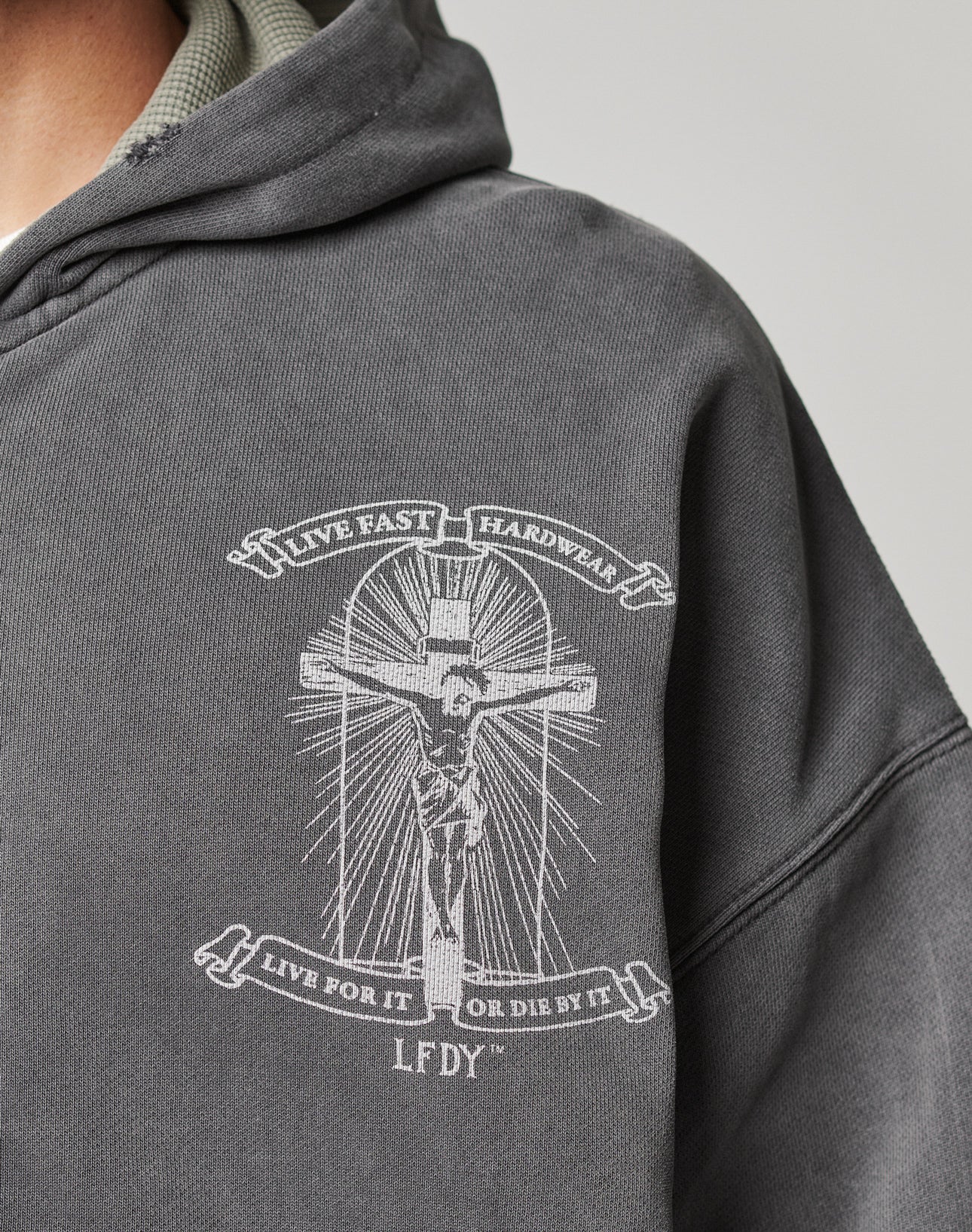 LFDY Cross Hooded Zip