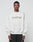 A man wearing the Basic LiveFast Sweater by LIVE FAST DIE YOUNG, a light gray oversize fit made from soft cotton with LiveFast™ on the front, stands against a plain background, looking straight at the camera with a neutral expression.