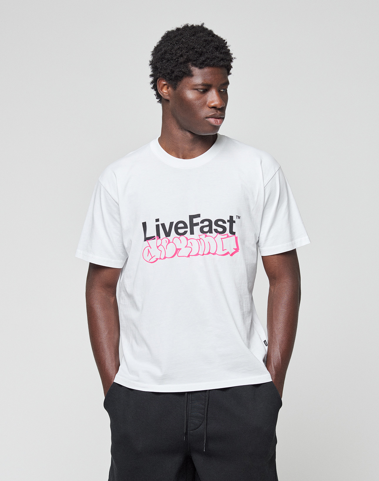 Basic Live Fast Graffiti Tee