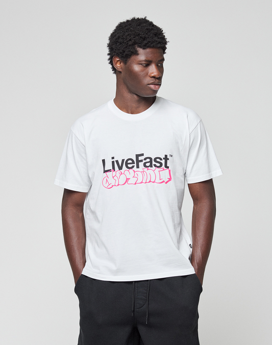 Basic Live Fast Graffiti Tee