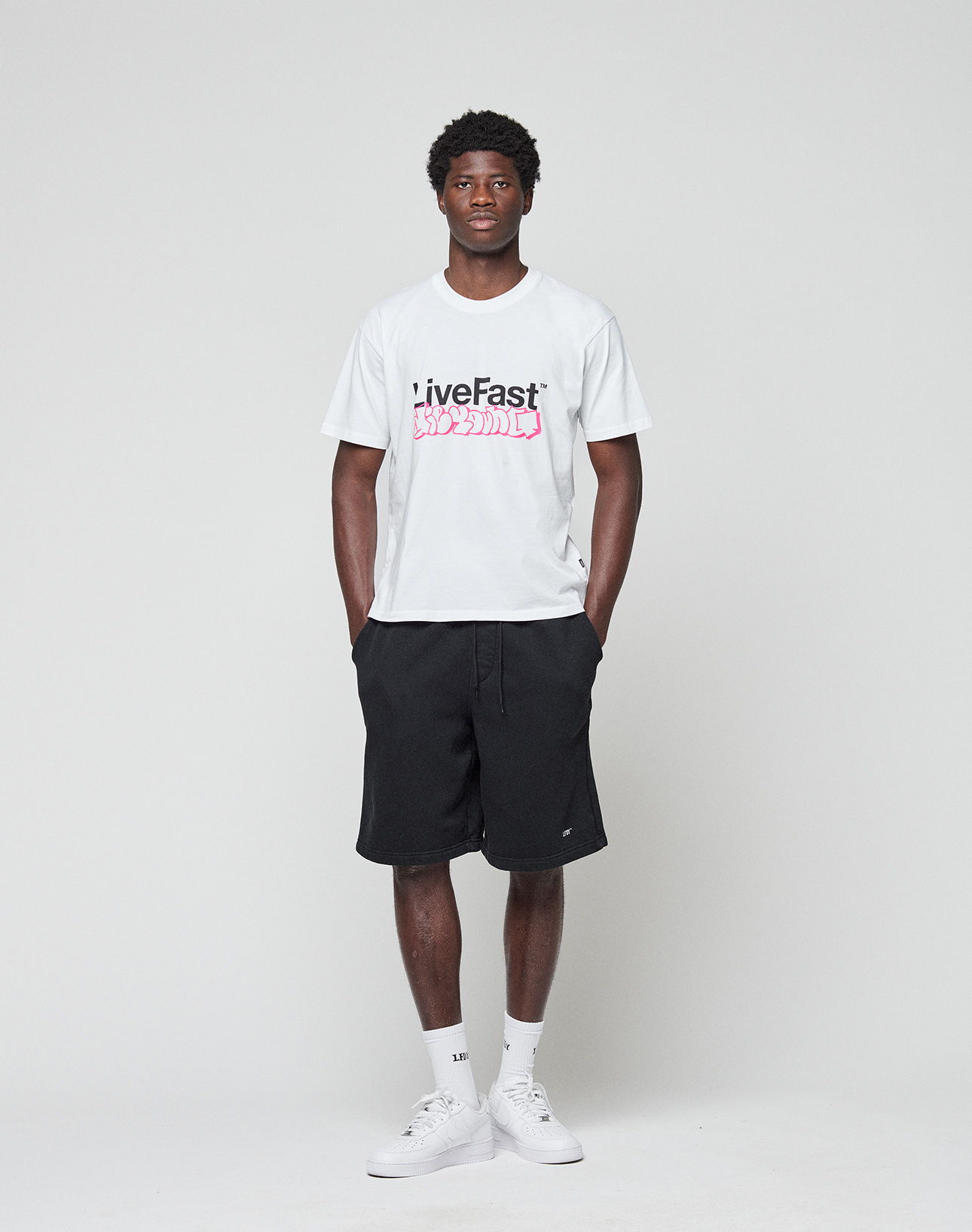 Basic Live Fast Graffiti Tee