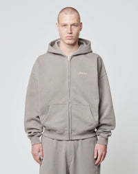 Basic Script Hooded Zip