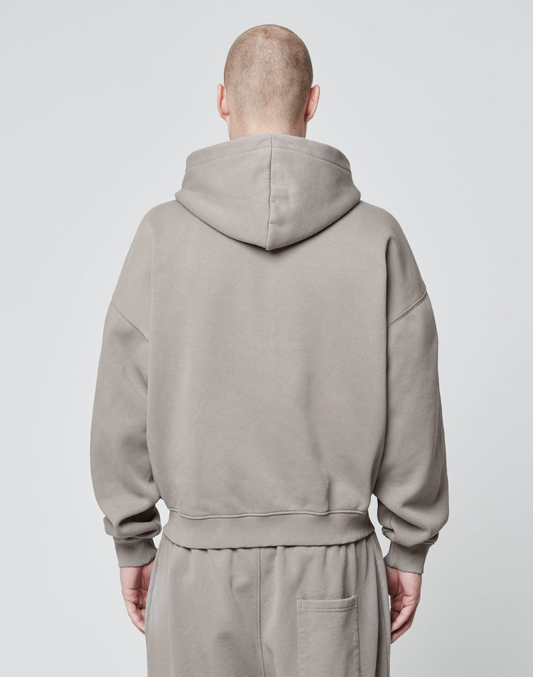 Basic Script Hooded Zip