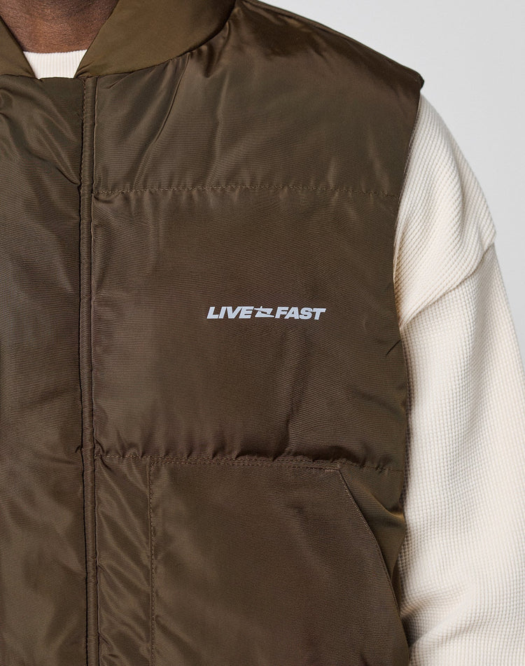 Live Fast Cropped Vest
