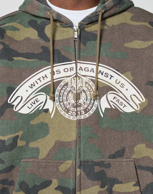 LFDY Loyal Camo Hooded Zip