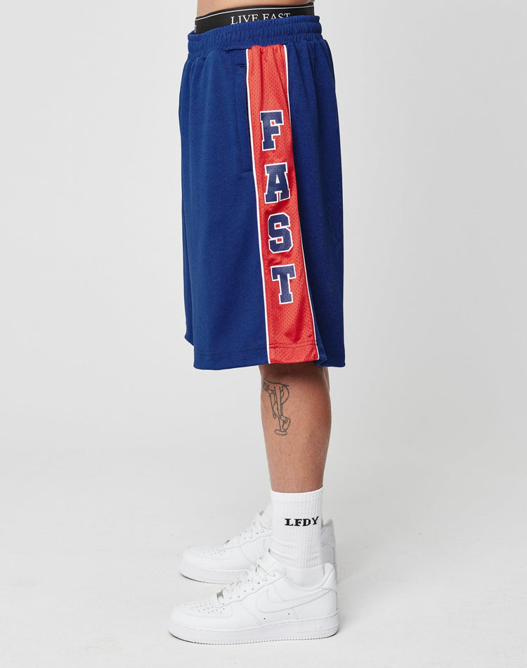 Striped Mesh Shorts