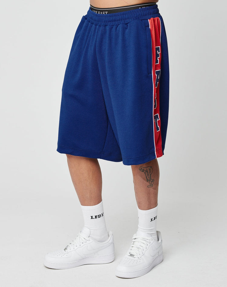Striped Mesh Shorts