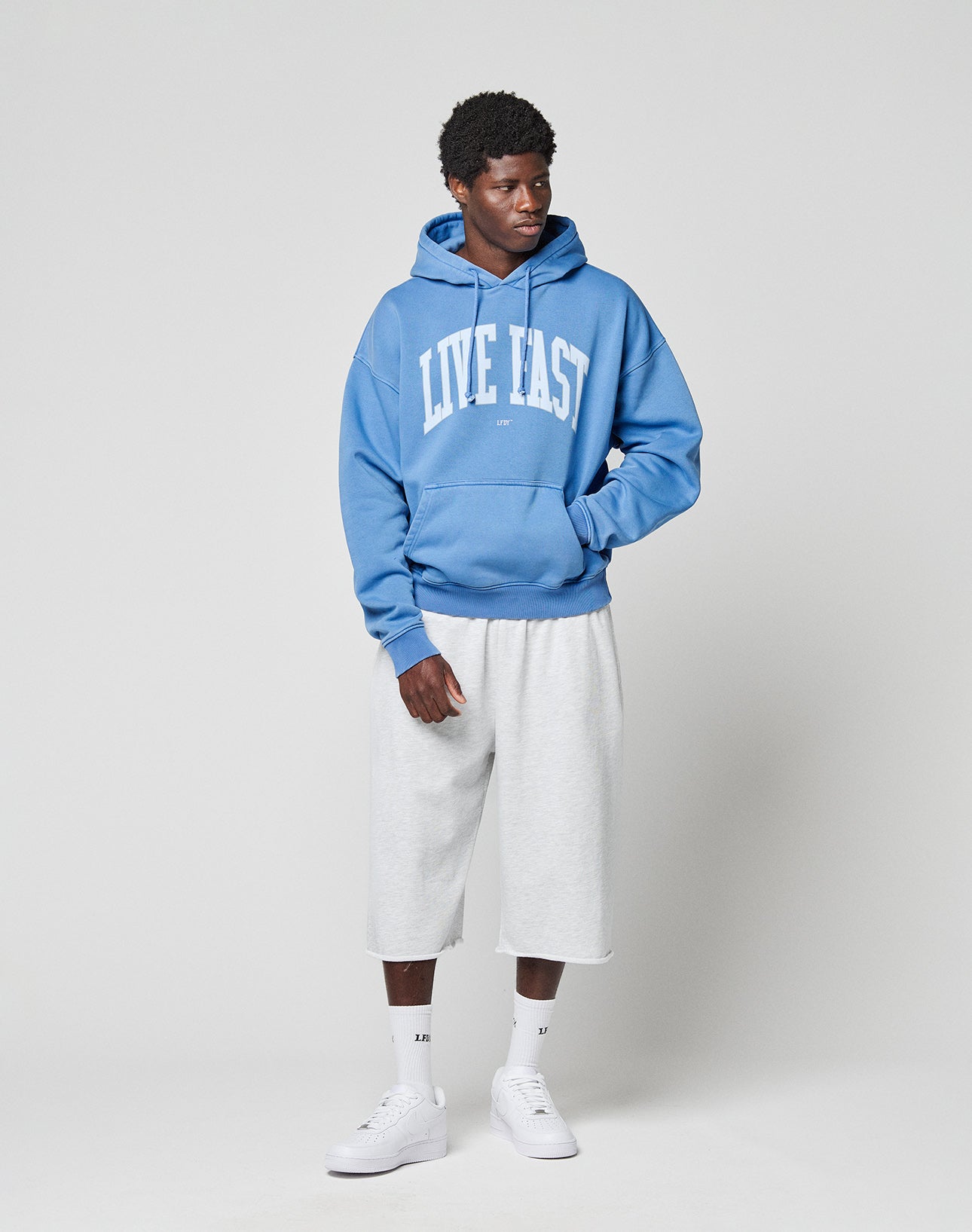 Live Fast College Hooded