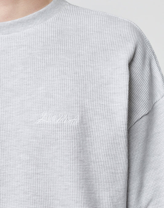 Basic Script Waffle Longsleeve