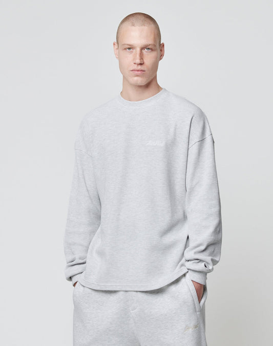 Basic Script Waffle Longsleeve