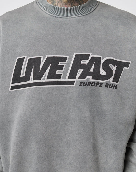 Live Fast Europe Run Sweater