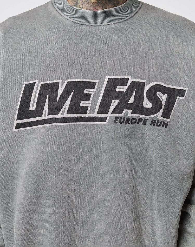 Live Fast Europe Run Sweater