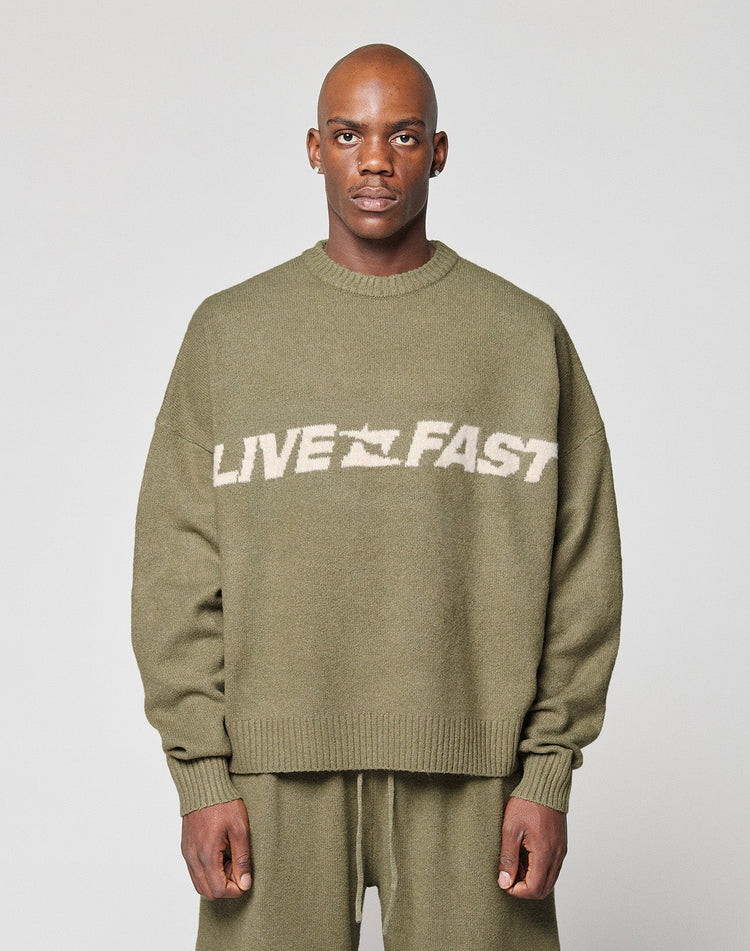 Live Fast Boucle Sweater