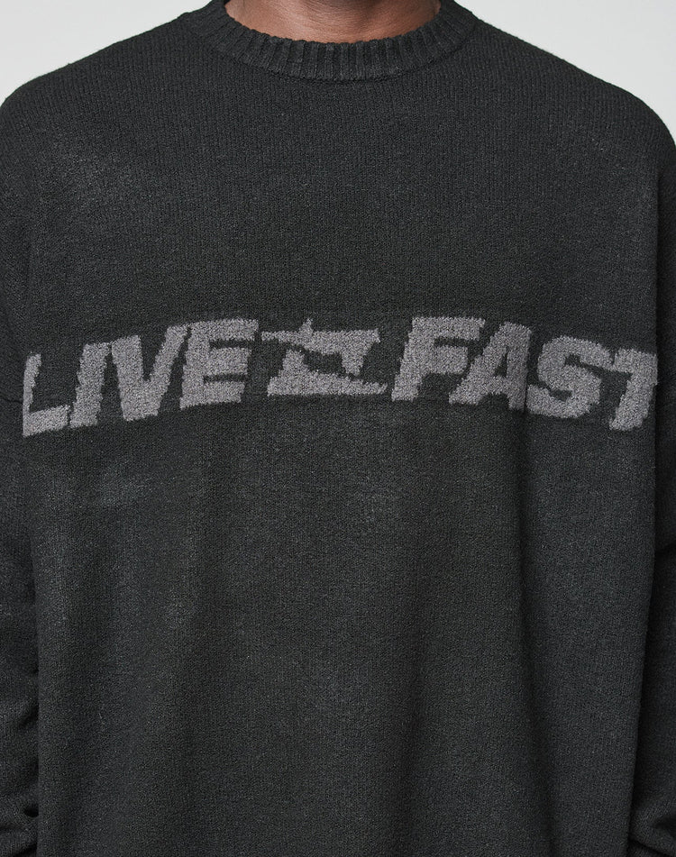 Live Fast Boucle Sweater