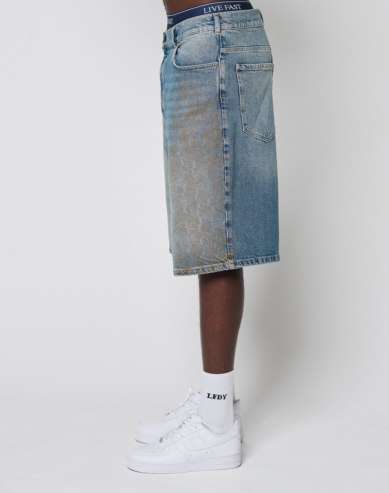 LFDY Tire Tracks Jorts
