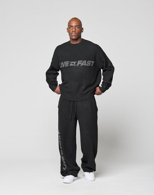 Live Fast Boucle Pants