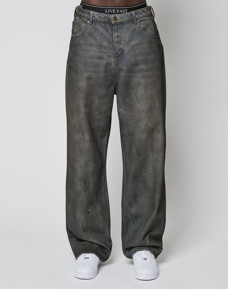 LFDY Coated Baggy Denim