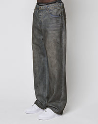 LFDY Coated Baggy Denim