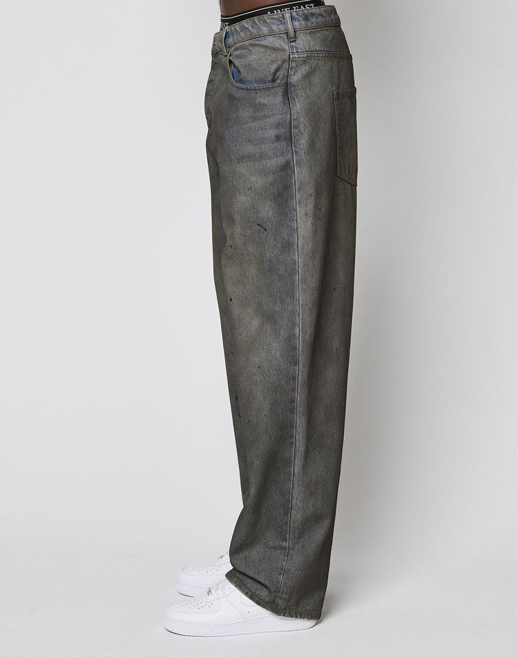 LFDY Coated Baggy Denim
