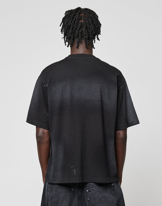 Live Fast Rivet Tee Schwarz Rückansicht