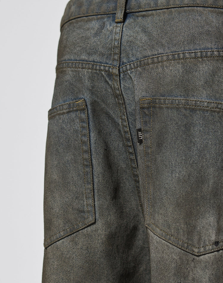 LFDY Coated Baggy Denim
