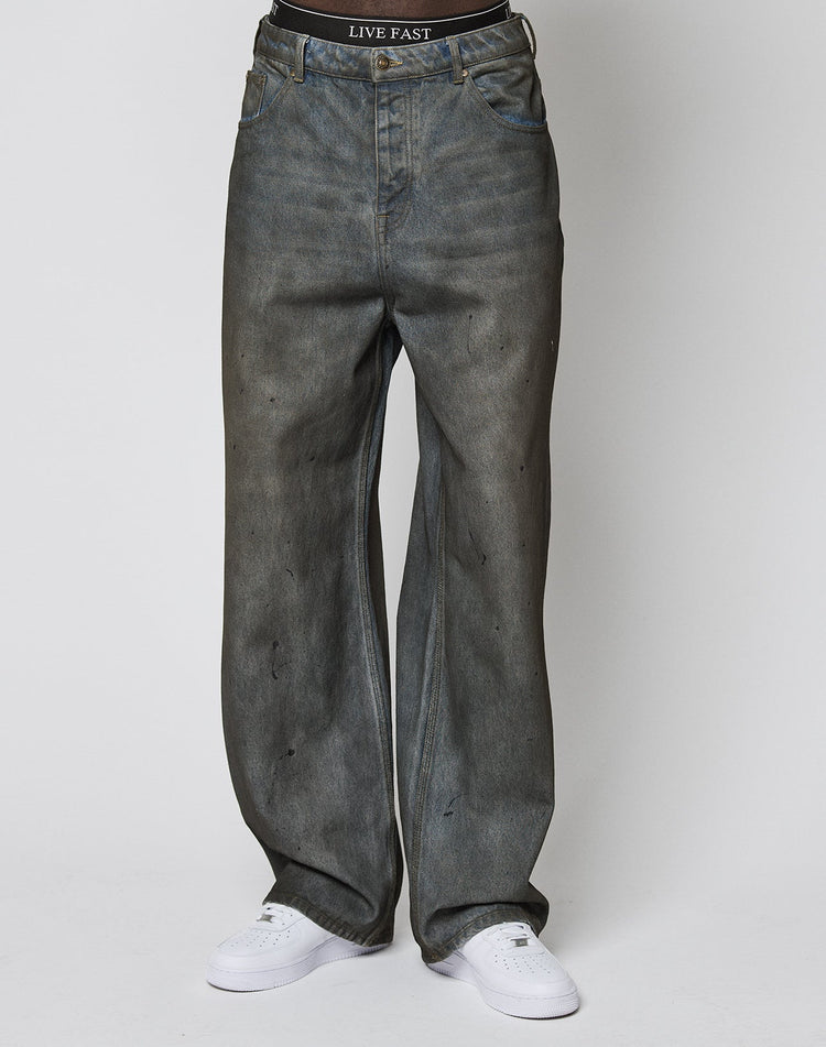 LFDY Coated Baggy Denim