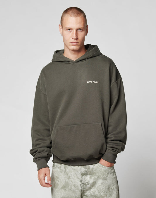 Live Fast Plain Hooded