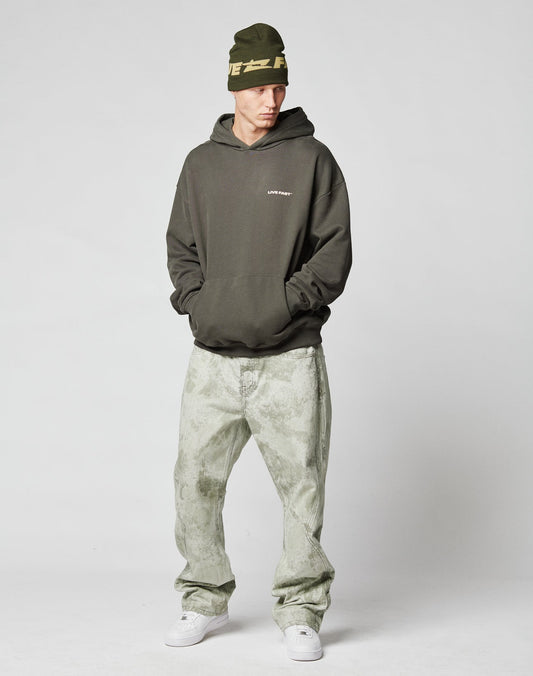 Live Fast Plain Hooded