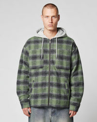 Vintage Padded Hooded Flannel