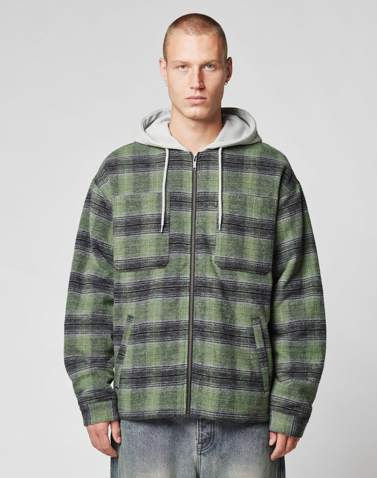 Vintage Padded Hooded Flannel