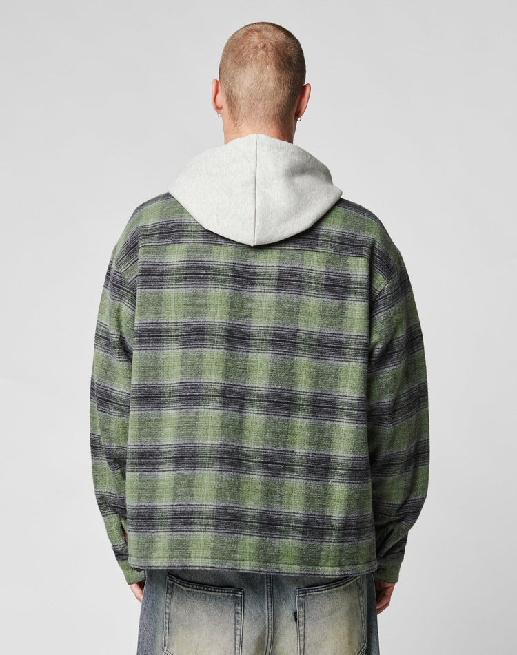 Vintage Padded Hooded Flannel