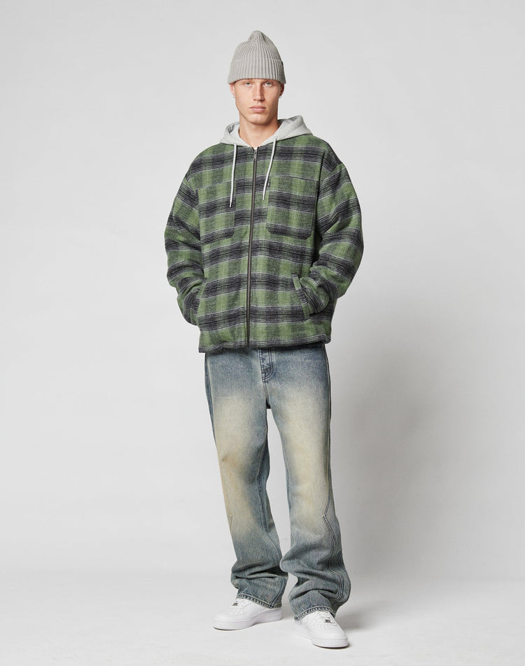 Vintage Padded Hooded Flannel
