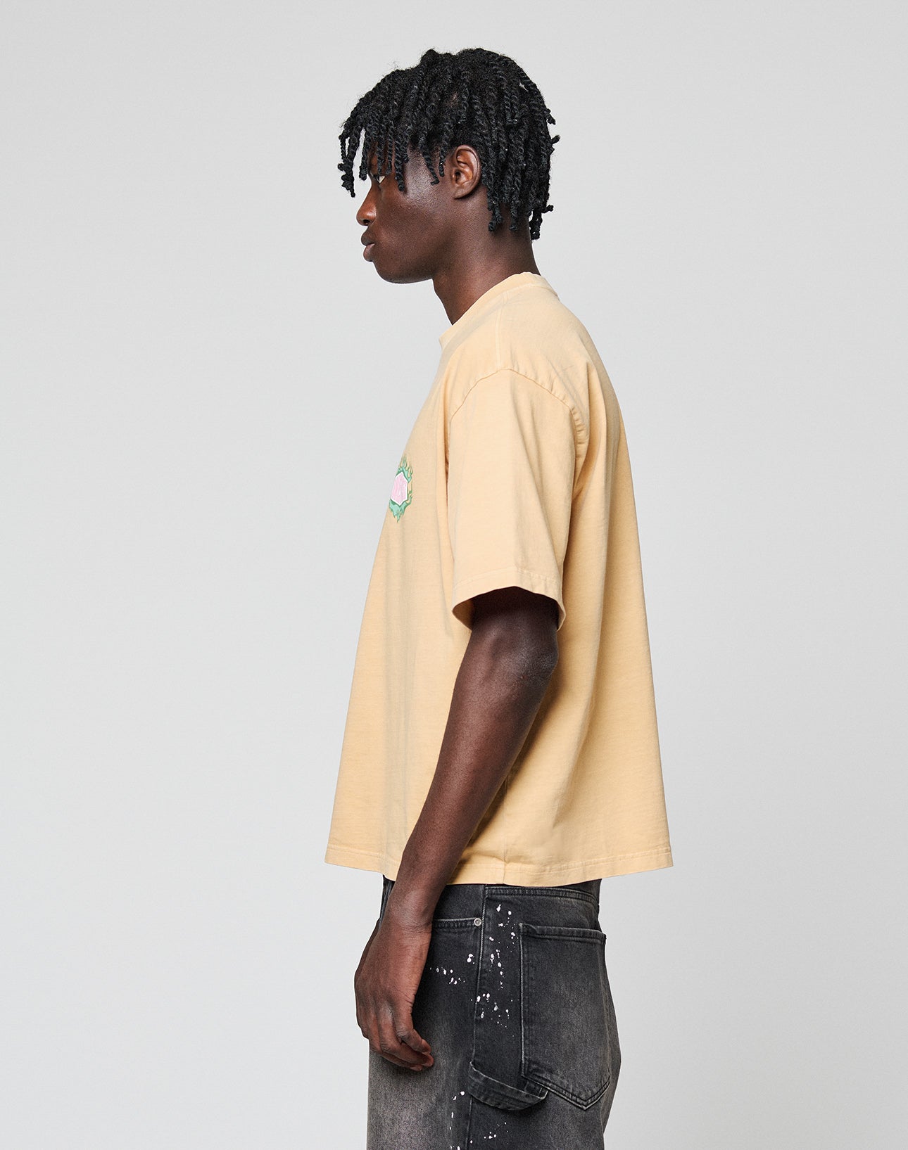 LFDY Flames Chest Tee Orange Seitenansicht