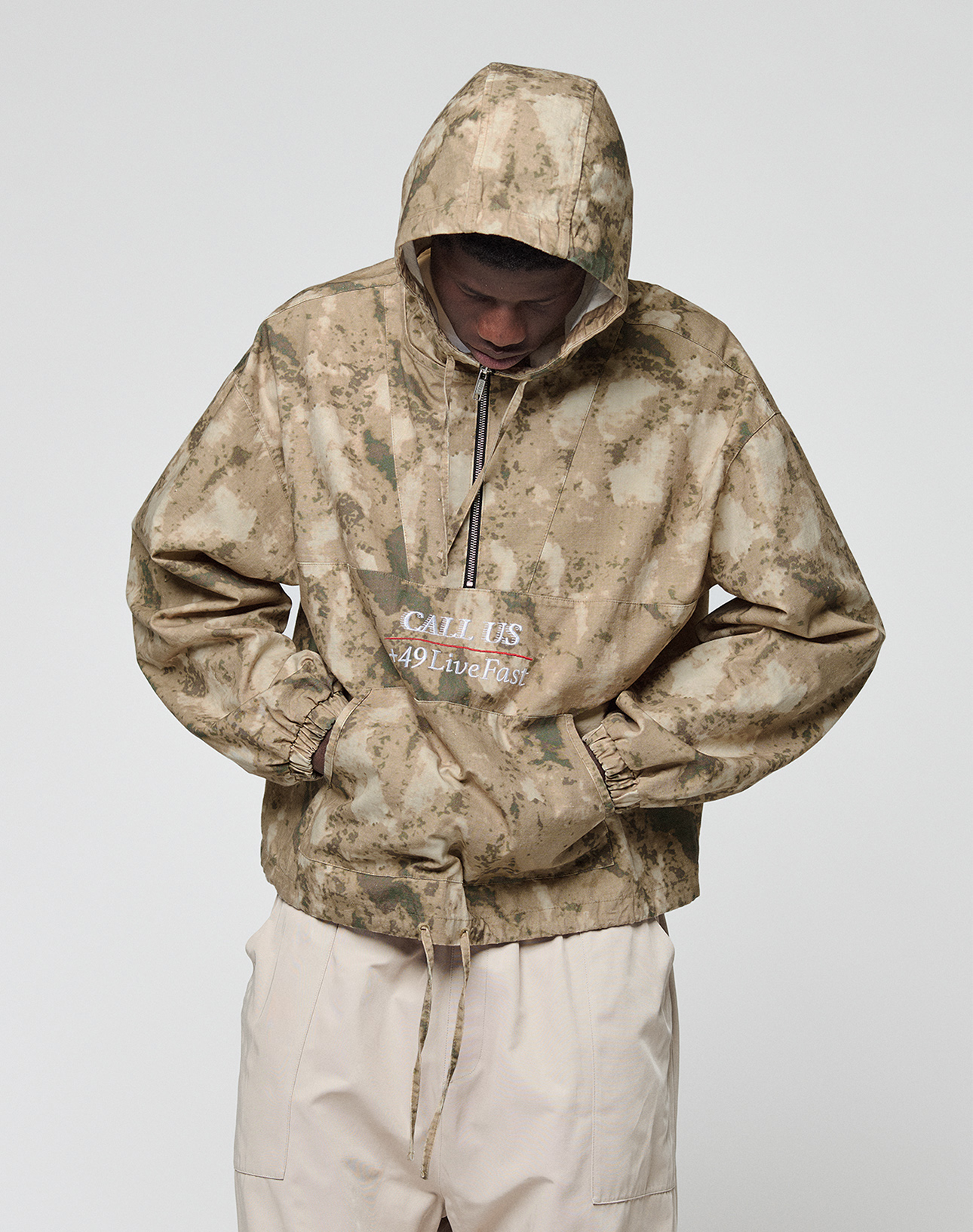 LFDY Camo Halfzip Jacket