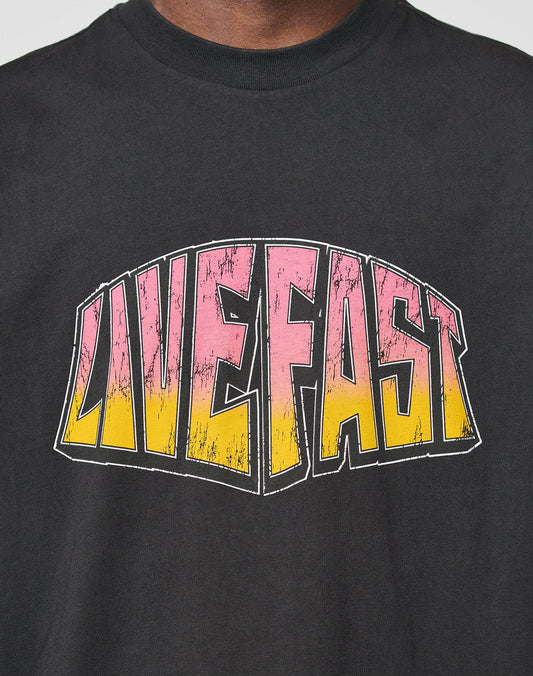 LFDY Emblem Tee Schwarz Logo auf der Brust