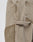 Close-up of Faded Carpenter Pants by LIVE FAST DIE YOUNG, featuring a baggy tan fit with diagonal front pocket, rivet, visible stitching, and thigh tool loop. The worn fabric adds to their rugged carpenter style.
