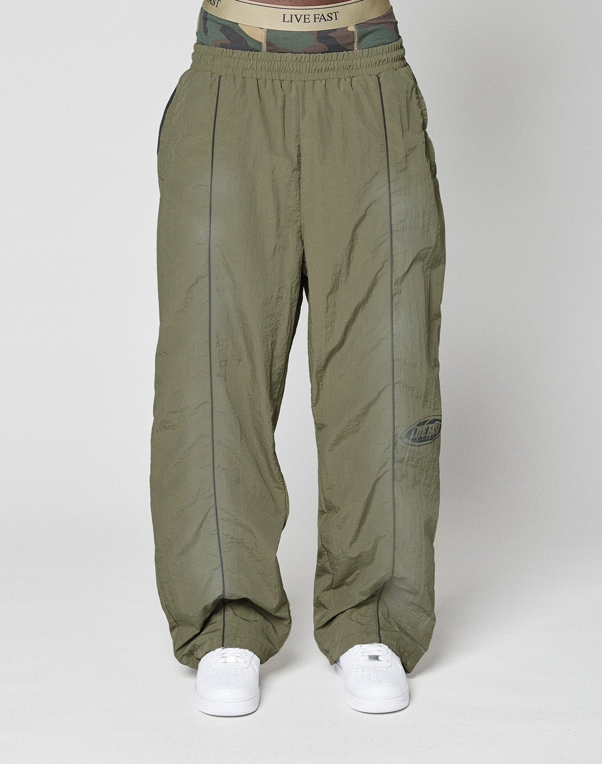 LFDY Waxed Nylon Trackpants