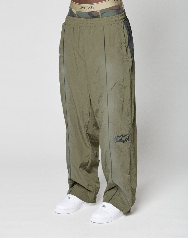 LFDY Waxed Nylon Trackpants